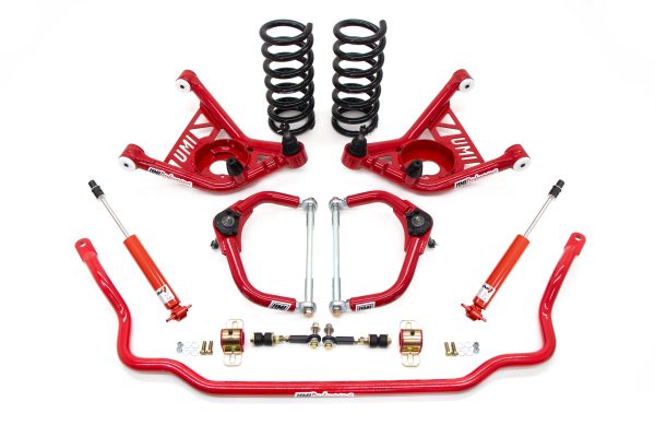 UMI Performance 70-81 GM F-Body Front Handling Kit Lowering 1in - Red