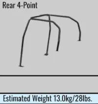 Cusco Safety 21 4-Passenger REAR 4-Point BLK Roll Cage Subaru WRX GDA 01-07 (S/O/No Cancel) - 0