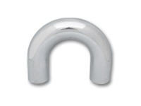 180 Degree 3.50" OD Aluminum Bend, 4.72" CLR, 4" Leg Length