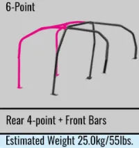 Cusco Roll Cage 6pt Chromoly Dash Through 4 Passenger 96-98 Mitsubishi EVO IV (S/O / No Cancel)