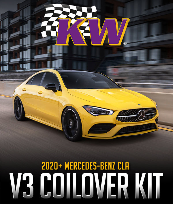 KW Coilover Kit V3 2020+ Mercedes CLA 35/CLA 45 Coupe 4WD w/ Electronic Dampers