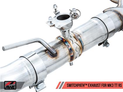 AWE SwitchPath™ Exhaust for Audi MK3 TT RS - Diamond Black RS-style Tips