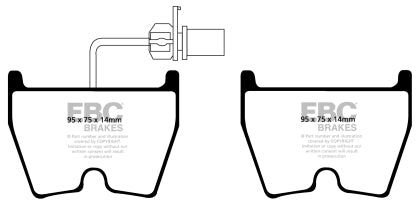 EBC Audi RS3/TT-RS Redstuff Front Brake Pads - 0