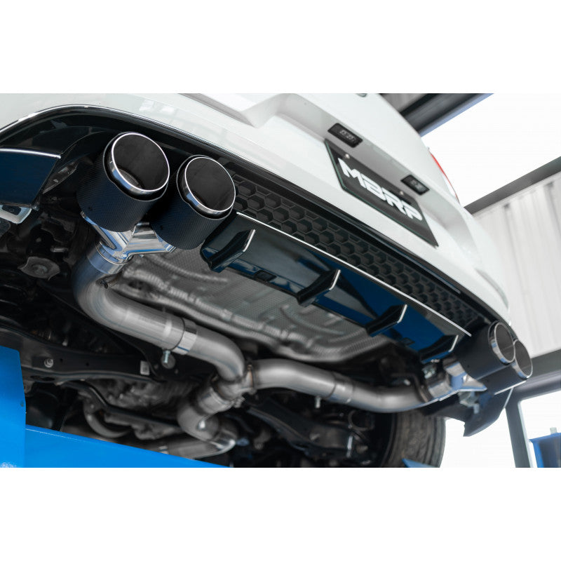 MBRP PRO Series VW Mk7 R 3" Cat Back Quad Rear Exhaust With CF Tips