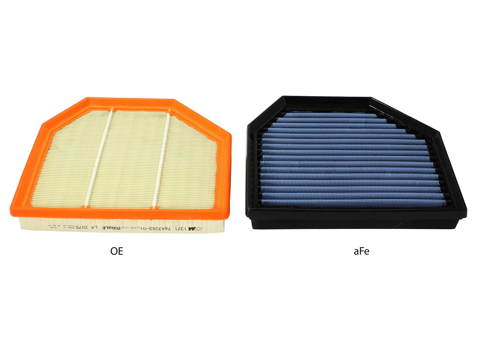 aFe MagnumFLOW OEM Replacement Air Filter PRO 5R 2015 BMW M3/M4 (F80/F82) 3.0L S55 (tt) Qty. 2 - 0