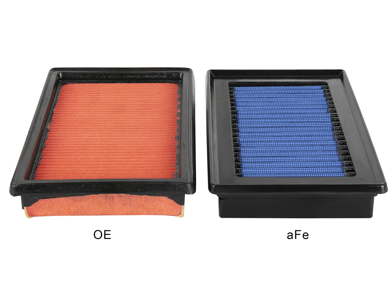 aFe MagnumFLOW OE Replacement Air Filter w/ Pro 5R Media (Pair) 14-19 Infiniti Q50 V6-3.5L/3.7L - 0