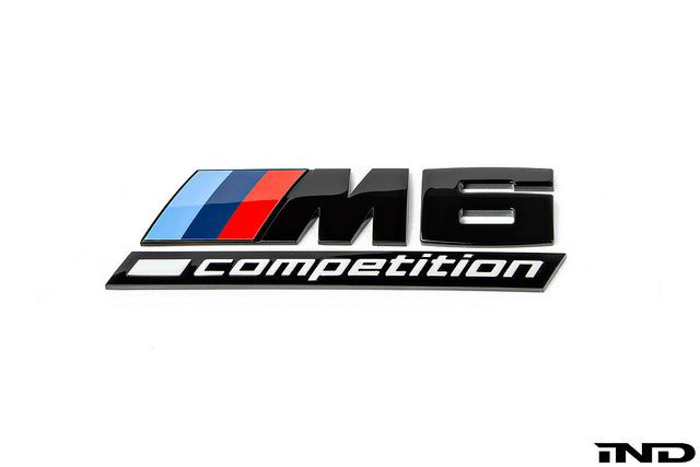 IND F1X M6 Competition Trunk Emblem - Gloss Black