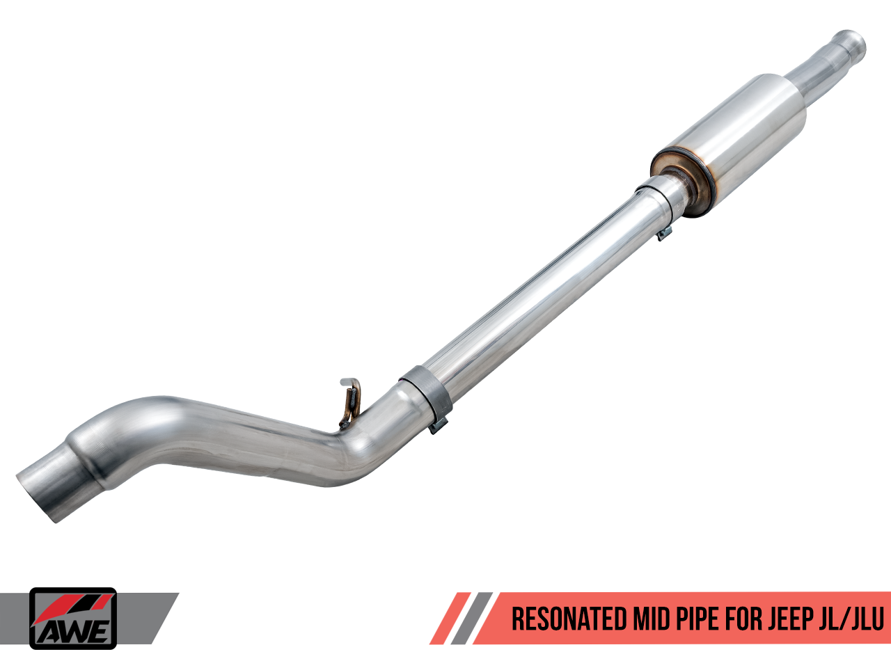 AWE Resonated Mid Pipe for Jeep JL/JLU 2.0T