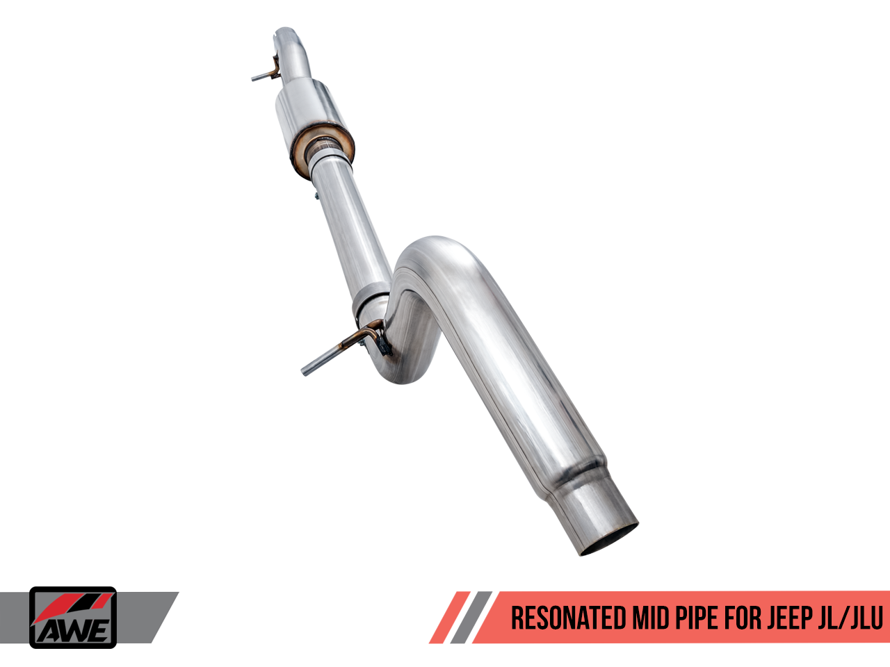 AWE Resonated Mid Pipe for Jeep JL/JLU 3.6L - 0