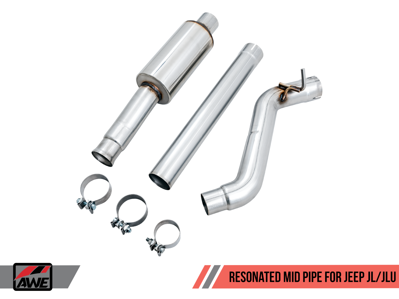 AWE Resonated Mid Pipe for Jeep JL/JLU 3.6L