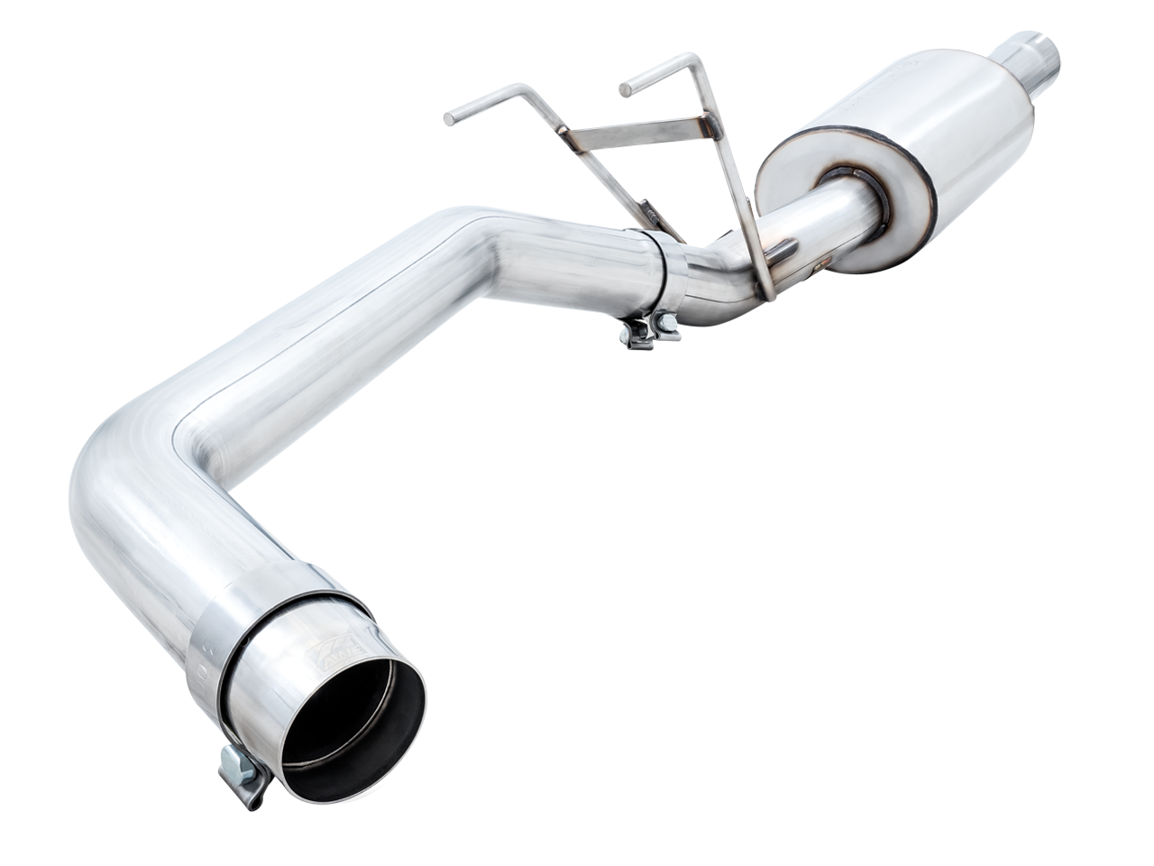 AWE 0FG Single Side Exit Catback Exhaust for 4th Gen RAM 1500 5.7L (without bumper cutouts) - Dual Chrome Tips - 0