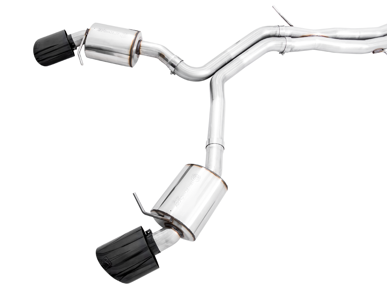 AWE Touring Edition Exhaust for Audi B9.5 RS 5 Sportback - Non-Resonated - Diamond Black RS-style Tips