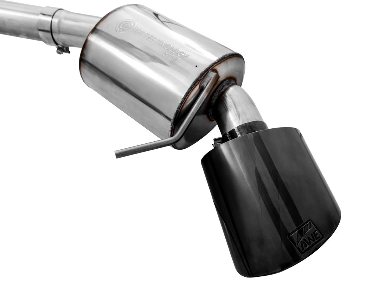 AWE Touring Edition Exhaust for Audi B9.5 RS 5 Sportback - Non-Resonated - Diamond Black RS-style Tips