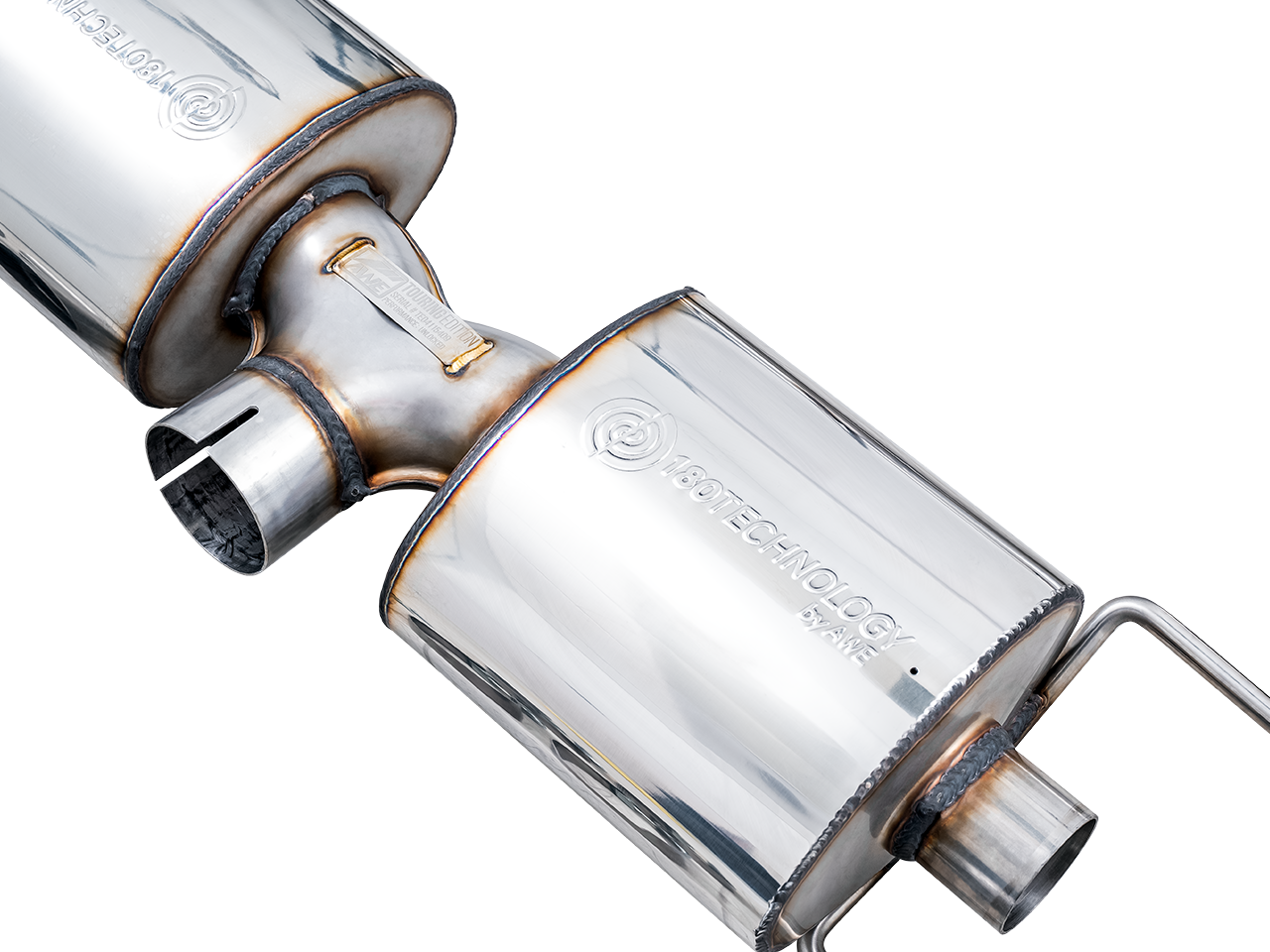 AWE Touring Edition Exhaust for Subaru BRZ / Toyota GR86 / Toyota 86 / Scion FR-S - Chrome Silver Tips