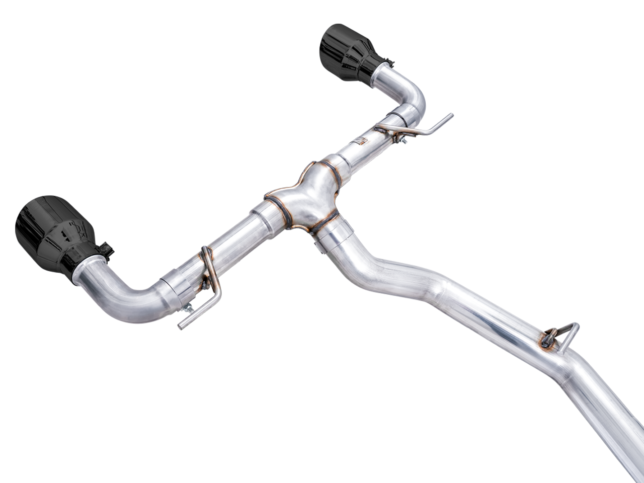 AWE Track Edition Exhaust for Subaru BRZ / Toyota GR86 / Toyota 86 / Scion FR-S - Diamond Black Tips