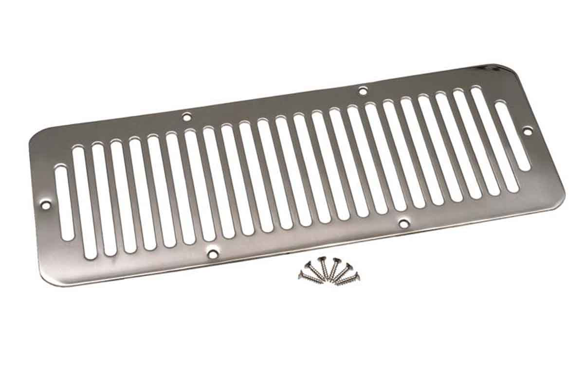 Kentrol 78-86 Jeep CJ Hood Vent - Polished Silver