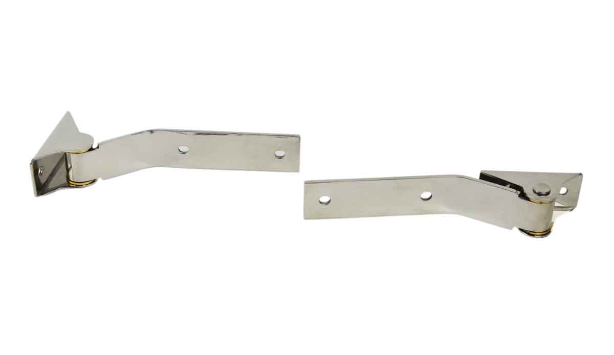 Kentrol 87-95 Jeep Wrangler YJ Tailgate Hinge Pair - Polished Silver