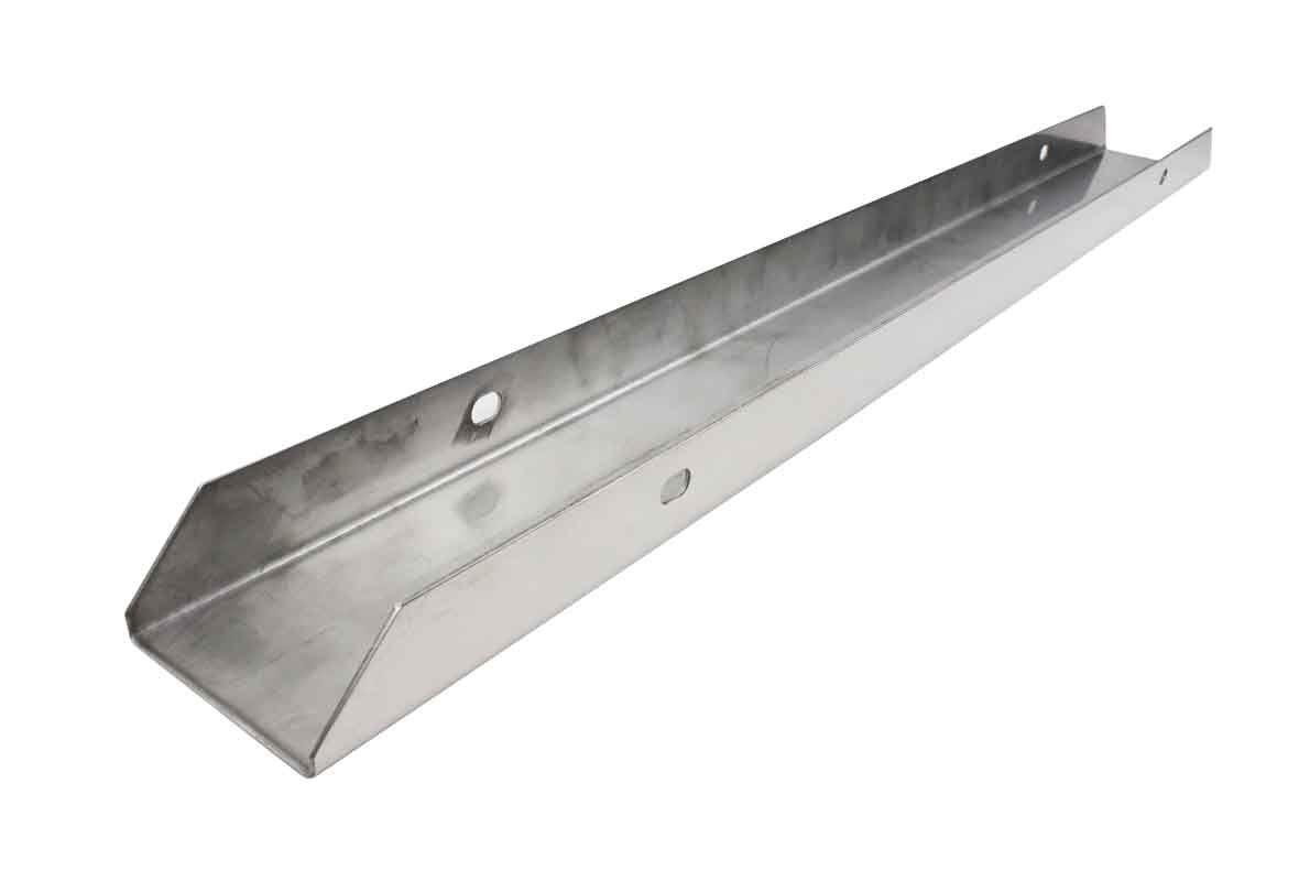 Kentrol 45-86 Jeep CJ 42 Inch Front Bumper Without Hole - Polished Silver - 0