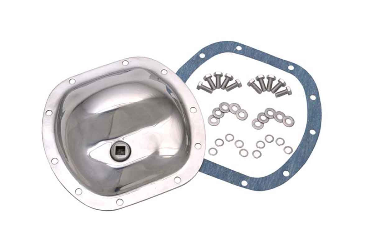 Kentrol 41-86 Jeep CJ Front Differential Cover - Polished Silver