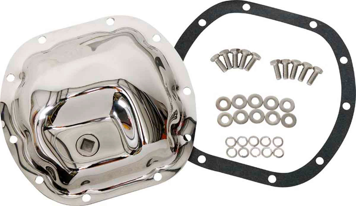 Kentrol 97-06 Jeep Wrangler TJ Front Differential Cover Model 30 - Polished Silver