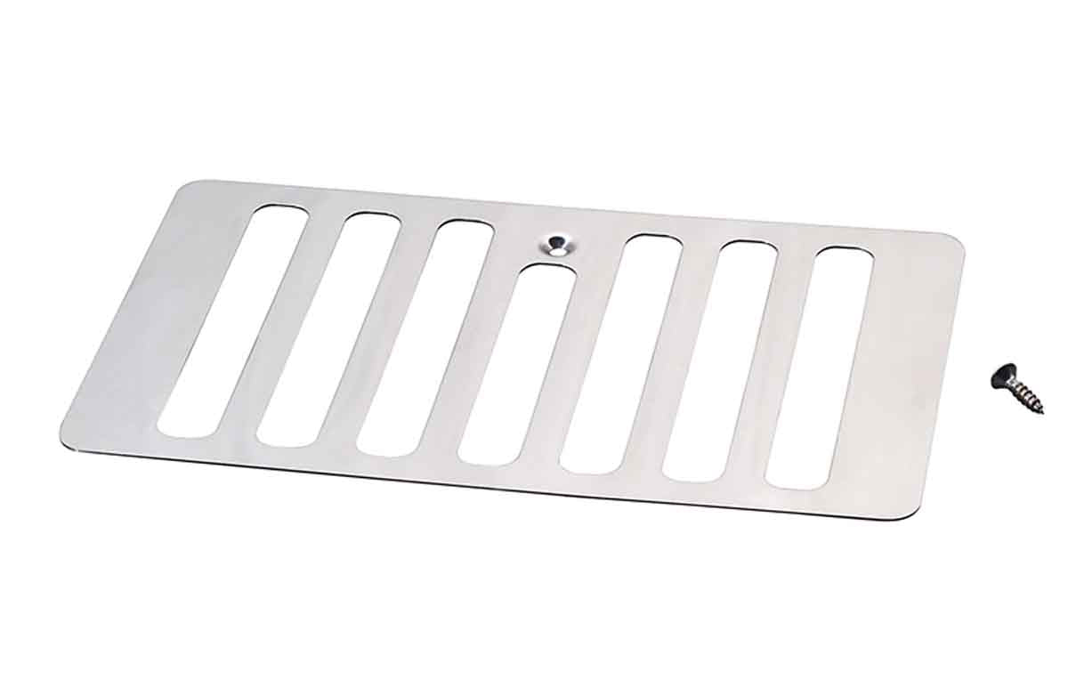 Kentrol 98-06 Jeep Wrangler TJ Hood Vent - Polished Silver