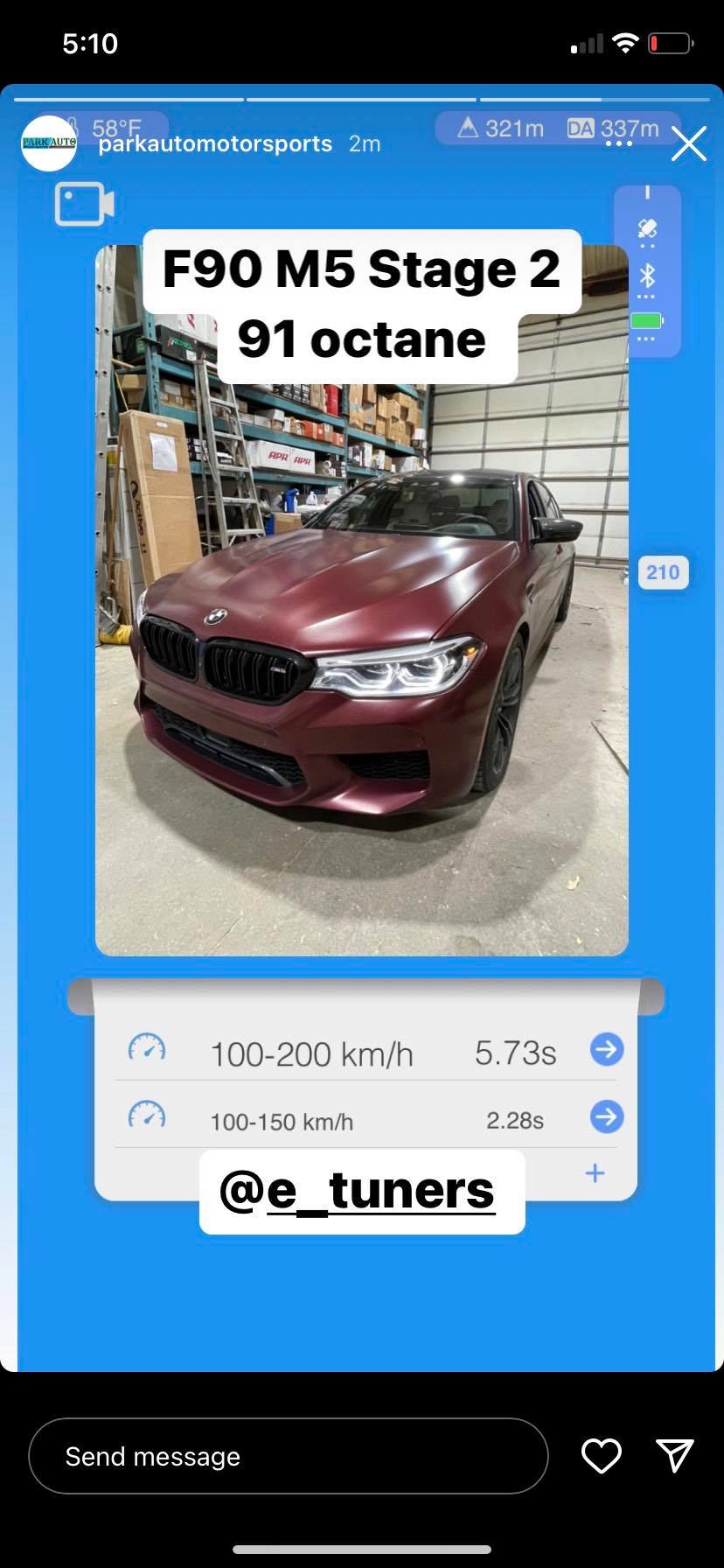 BMW M5 F90 4.4L S63TU ECU Tune Stage 1 - 3