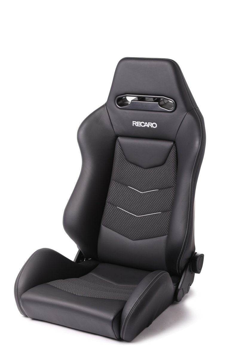 RECARO SEAT SPEED V DRIVER BLACK LEATHER/CLOUD GREY SUEDE