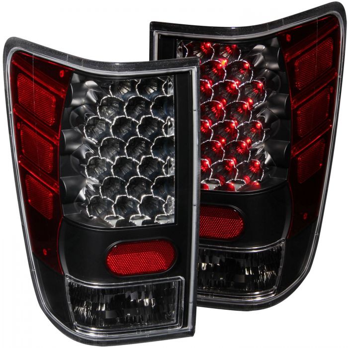 ANZO 2004-2015 Nissan Titan LED Taillights Black