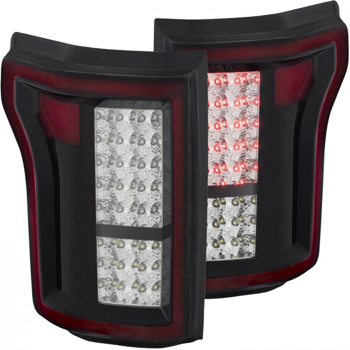 ANZO 2015-2016 Ford F-150 LED Taillights Red/Clear