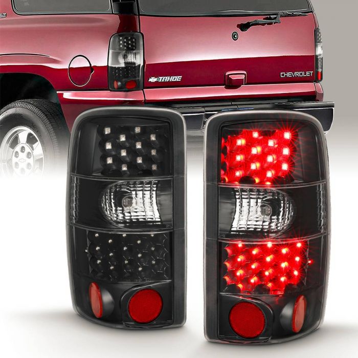 ANZO 2000-2006 Chevrolet Tahoe Led Taillights Black/Clear