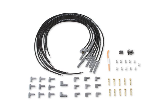 RACEPAK Wire Set. Black Super Conductor. 8-cyl. Multi-Angle. Universal