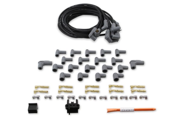 RACEPAK Wire Set. Black Super Conductor. Universal 8-cyl. 90