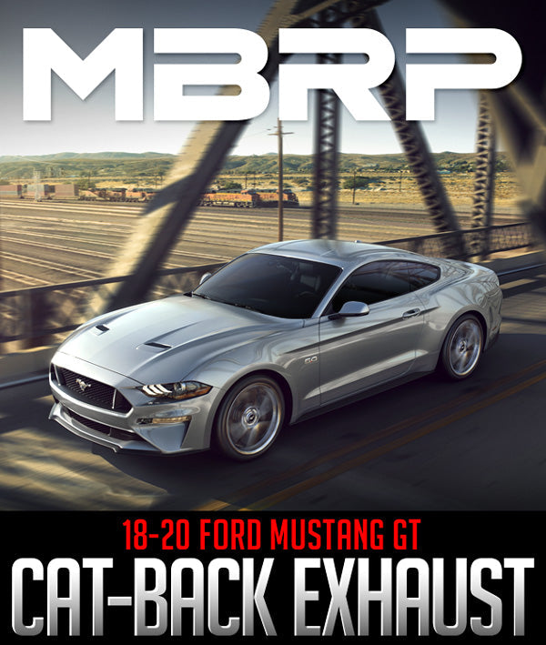 MBRP ACTIVE CAT-BACK EXHAUST: 2018–2020 FORD MUSTANG GT