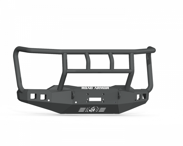 Road Armor 20-22 Chevy 2500 Stealth Front Winch Bumper Titan Guard - Texture Black