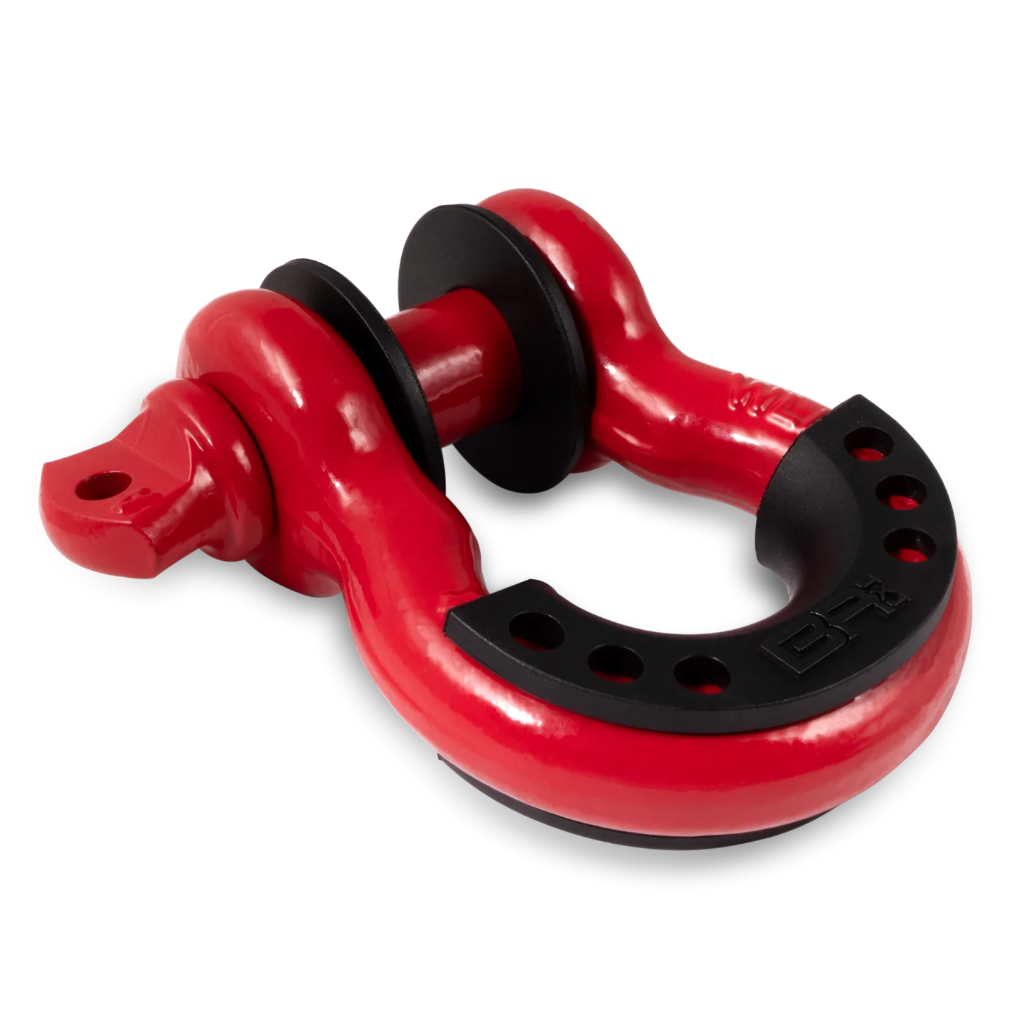 Body Armor 4x4 3/4in Red D-Ring with Black Isolators Single