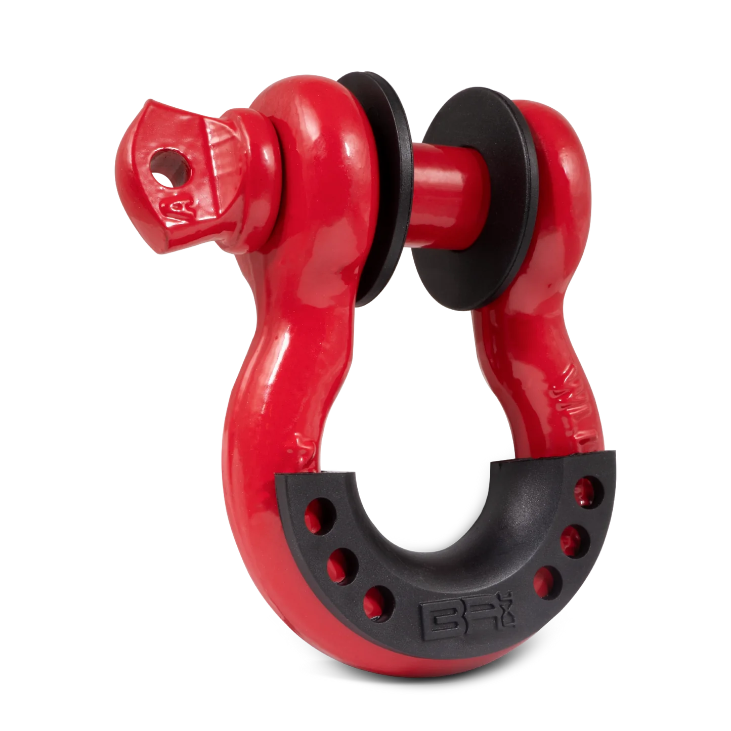 Body Armor 4x4 3/4in Red D-Ring with Black Isolators Single - 0