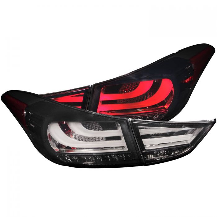 ANZO 2011-2013 Hyundai Elantra LED Taillights Smoke 4pc