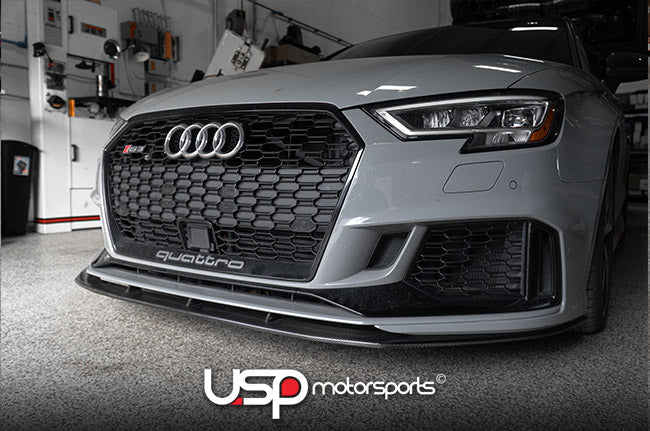 AGGRESSIV CARBON FIBER FRONT LIP SPLITTER FOR AUDI RS3 (8V)