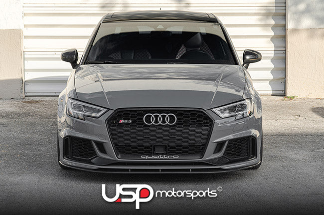 AGGRESSIV CARBON FIBER FRONT LIP SPLITTER FOR AUDI RS3 (8V)