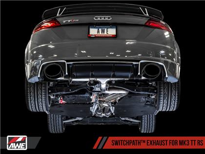 AWE SwitchPath™ Exhaust for Audi MK3 TT RS - Diamond Black RS-style Tips