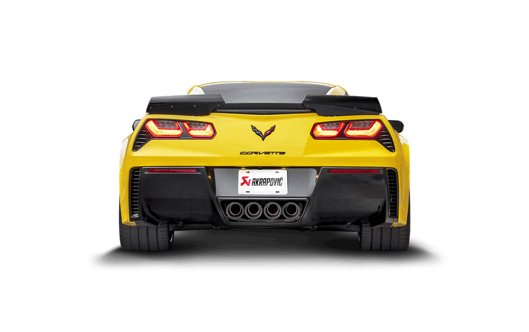 Akrapovic 14-17 Chevrolet Corvette Z06 (C7) Slip-On Line (Titanium) w/ Carbon Tips