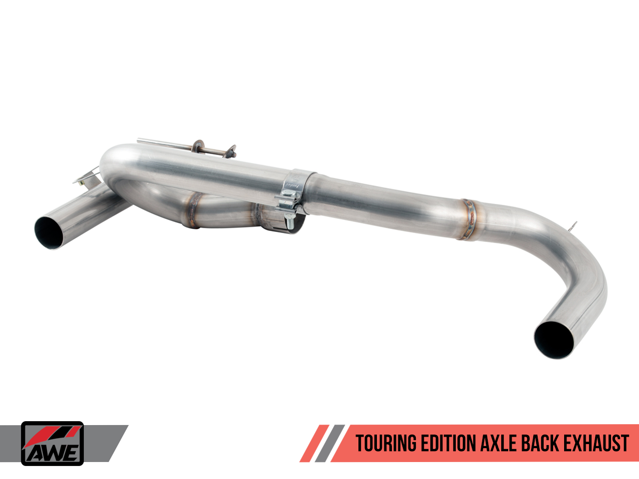 AWE Touring Edition Axle Back Exhaust for BMW F3X 340i / 440i - Chrome Silver Tips (90mm)