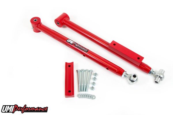 UMI Performance 91-96 Impala SS Adjustable Extended Length Lower Control Arms- Rod Ends