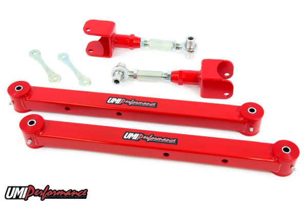 UMI Performance 78-96 GM B-Body Boxed Lower Control Arm & Adjustable Upper Control Arm Kit