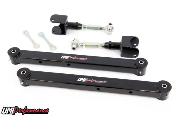 UMI Performance 78-96 GM B-Body Boxed Lower Control Arm & Adjustable Upper Control Arm Kit