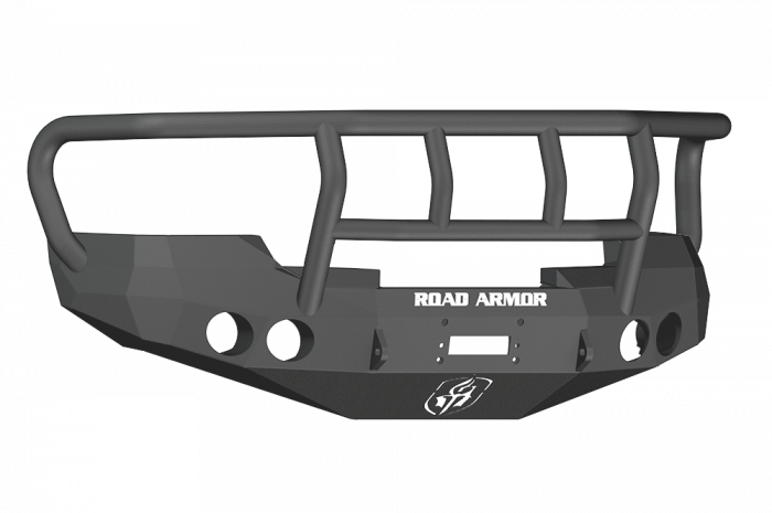 Road Armor 08-13 GMC 1500 Stealth Front Winch Bumper w/Titan II Guard - Tex Blk