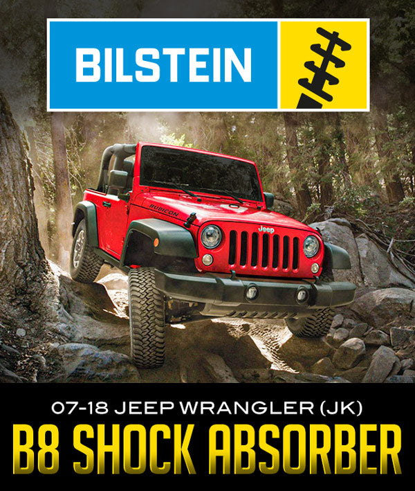 BILSTEIN B8 8100 BYPASS SHOCK ABSORBER: 2007–2018 JEEP WRANGLER (JK)