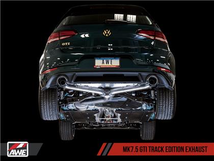 AWE Track Edition Exhaust for VW MK7.5 GTI - Chrome Silver Tips