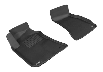 3D MAXpider 2008-2010 Dodge Challenger Kagu 1st & 2nd Row Floormats - Black - 0