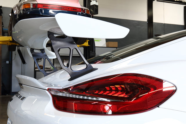 BBi Autosport Porsche 981 Cayman GT4 Wing Extended Wing Uprights - 0